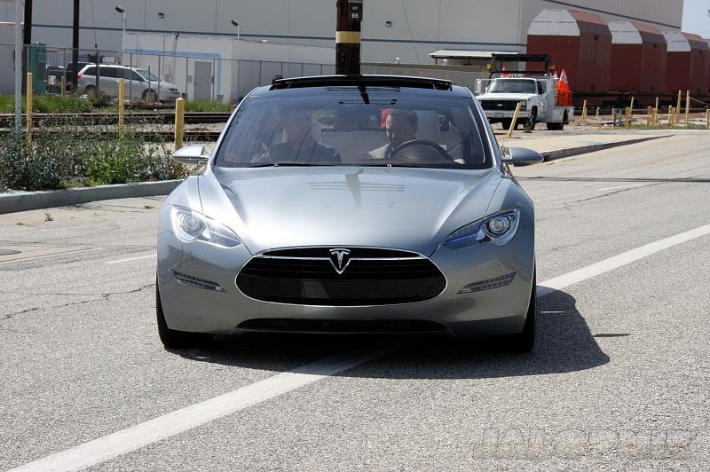 Illustration for article titled Tesla Model S Sedan Concept: $49,900 Seven-Seater Electric To Hit Streets In 2011